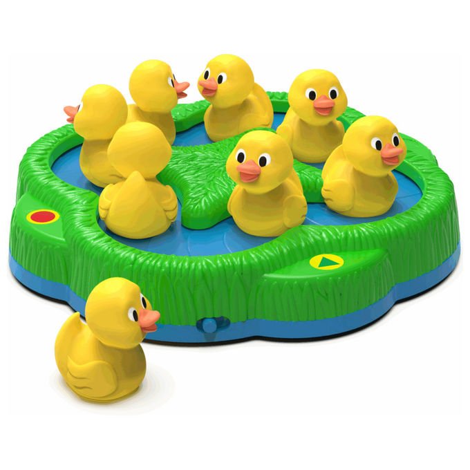 Goliath Action Figure Lucky Ducks A1 Gioco di Societa' Verde e Giallo