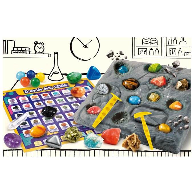 Lisciani I'm A Genius Grande Laboratorio Delle Gemme Kit Scientifico con 40 Gemme