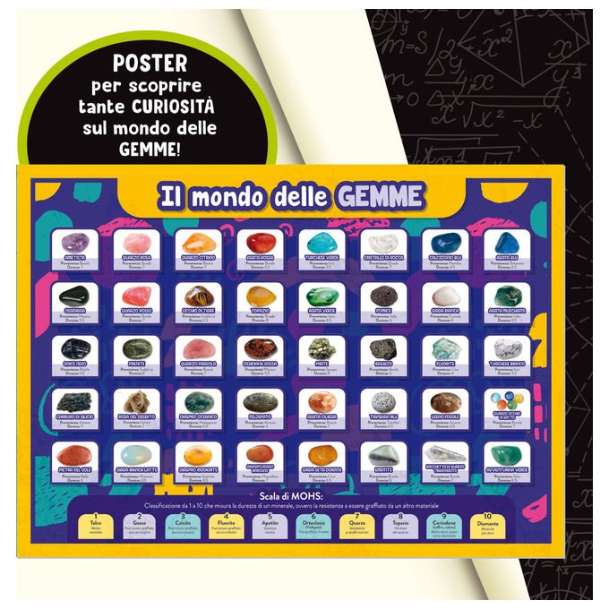 Lisciani I'm A Genius Grande Laboratorio Delle Gemme Kit Scientifico con 40 Gemme