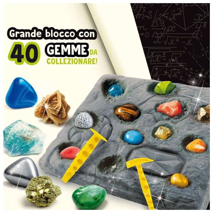 Lisciani I'm A Genius Grande Laboratorio Delle Gemme Kit Scientifico con 40 Gemme