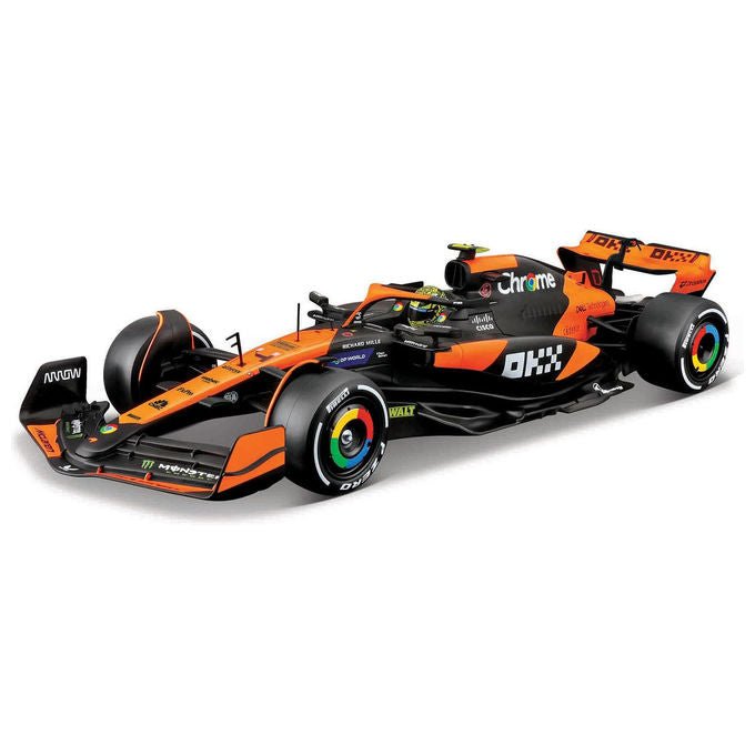 Bburago KIT_ di Montaggio McLaren MCL38 2024 Scala 1:24 Con Casco Lando Norris