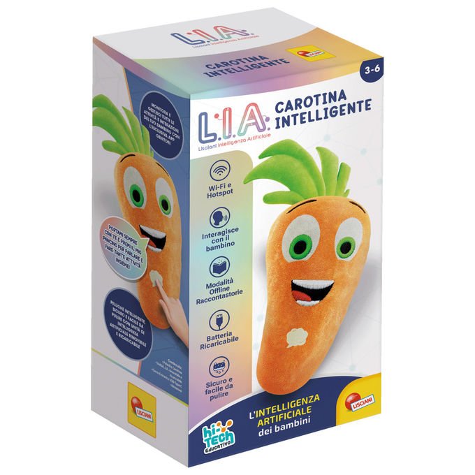 Lisciani Carotina L.I.A. Peluche Intelligente Educativo con Wi-Fi