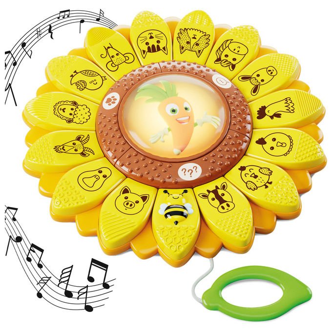Lisciani Carotina Il Girasole Educativo Giocattolo Musicale Sensoriale con Tasti Tattili
