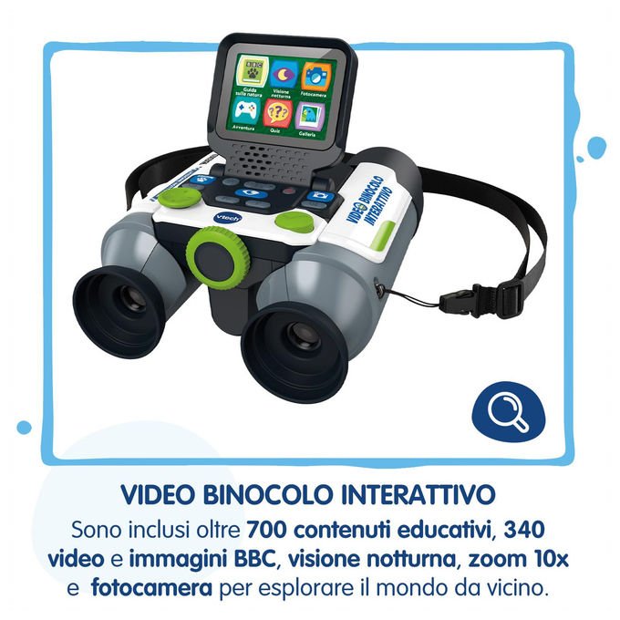 VTech Video Binocolo Interattivo con Visione Notturna e 6 Modalita' - Yeppon
