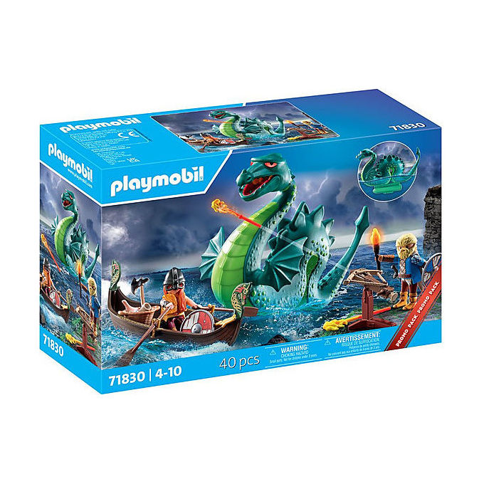 Playmobil Set da Gioco Vichinghi con Mostro Marino 71830