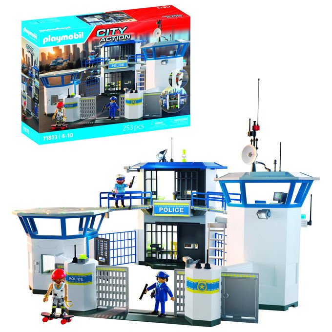Playmobil Centrale di Polizia City Action 71873 Set da Gioco Multicolore