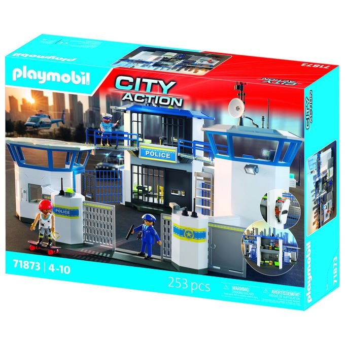 Playmobil Centrale di Polizia City Action 71873 Set da Gioco Multicolore