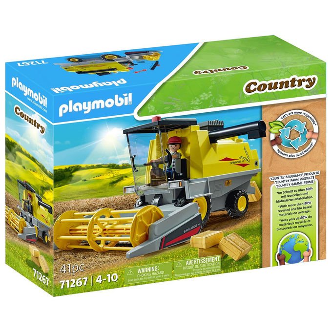 Playmobil Mietitrebbia Country 71267 Giocattolo per Bambini dai 4 Anni