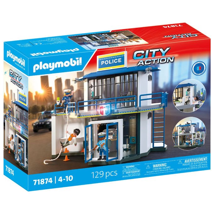 Playmobil Centrale di Polizia con Sala Investigativa City Action Set da Gioco 71874