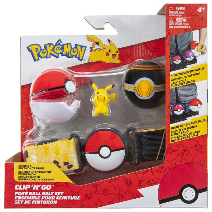 Pokémon Set Cintura Clip n Go Poké Ball Pikachu