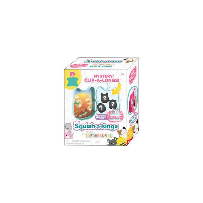 Squishmallows Squish a Longs Porta-Charms Con 3 Personaggi Inclusi Assortiti