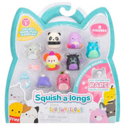 Squishmallows Squish A Longs Pack 8 Personaggi e 2 Accessori