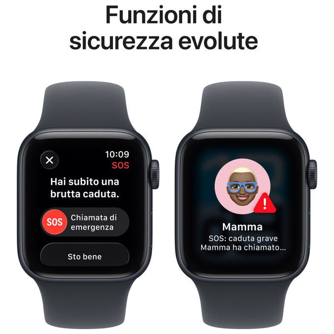 Apple Watch SE 3 GPS + Cellular 40mm Alluminio Mezzanotte Sport Band Mezzanotte