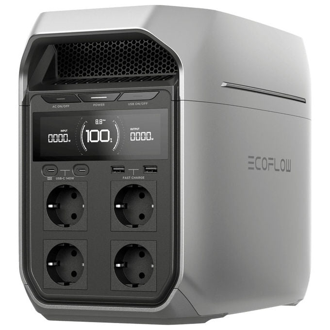 Ecoflow Delta 3 Plus Stazione di Alimentazione Portatile 1024 Wh 1800 W Litio Ferro Fosfato - Yeppon