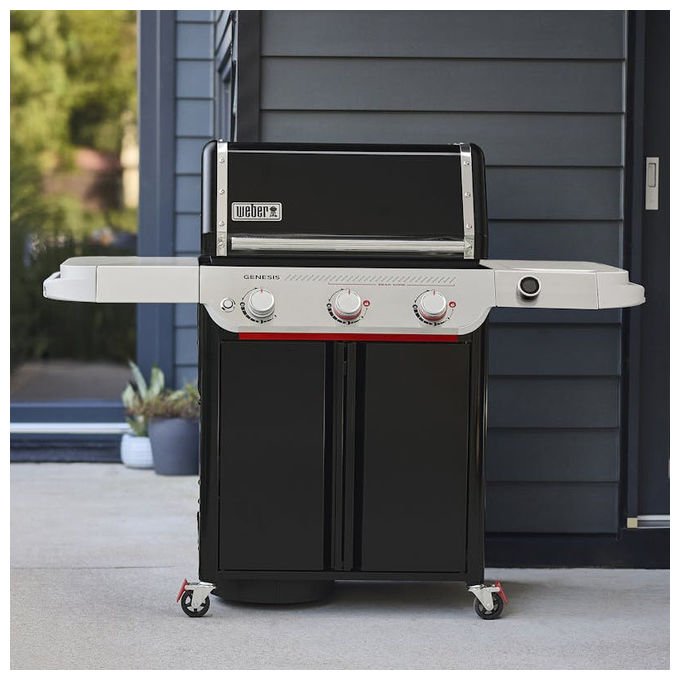 Weber Barbecue a Gas E-325W Nero Acciaio Inox 3 Bruciatori GPL 14360 W