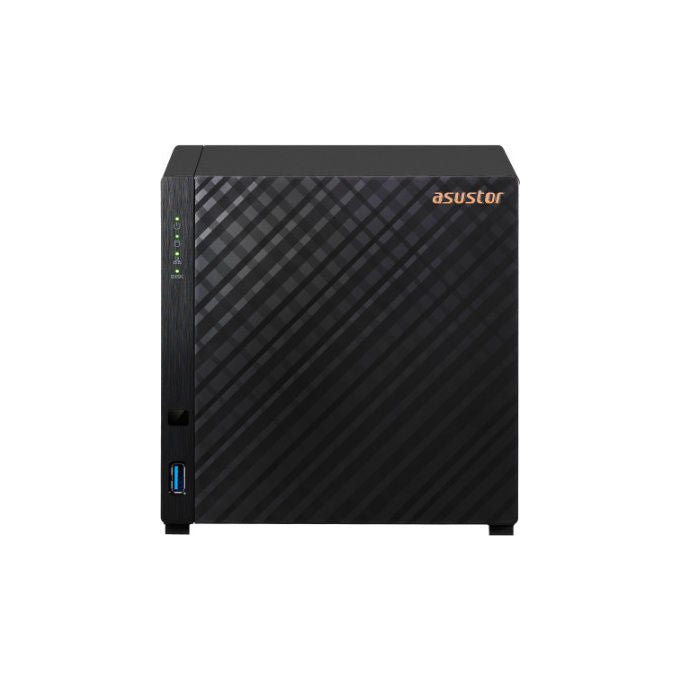 Asustor Nas tower Realtek RTD1619B 1GB DDR4 4 alloggiamenti Nero