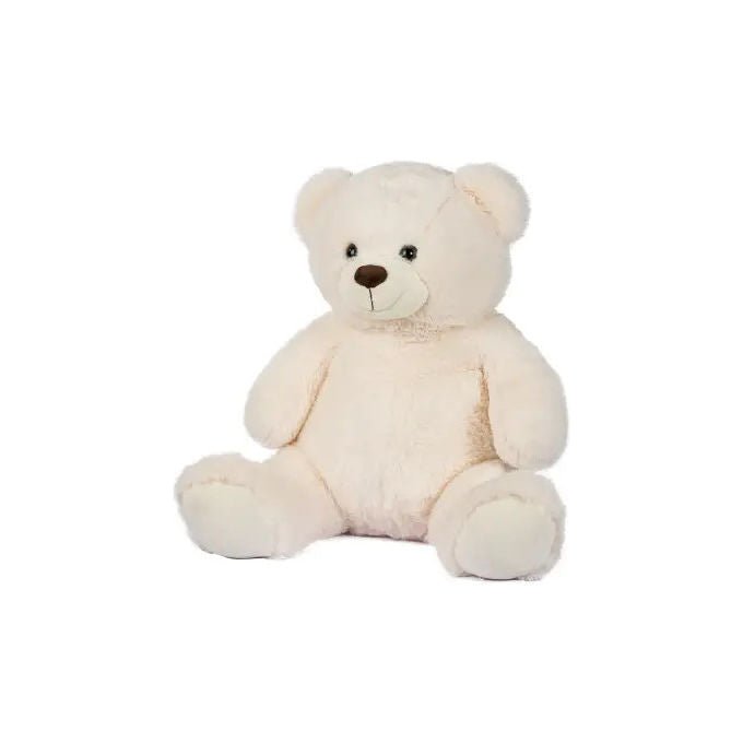 Giodicart Orso Peluche Seduto Morbido Bianco Altezza 55cm