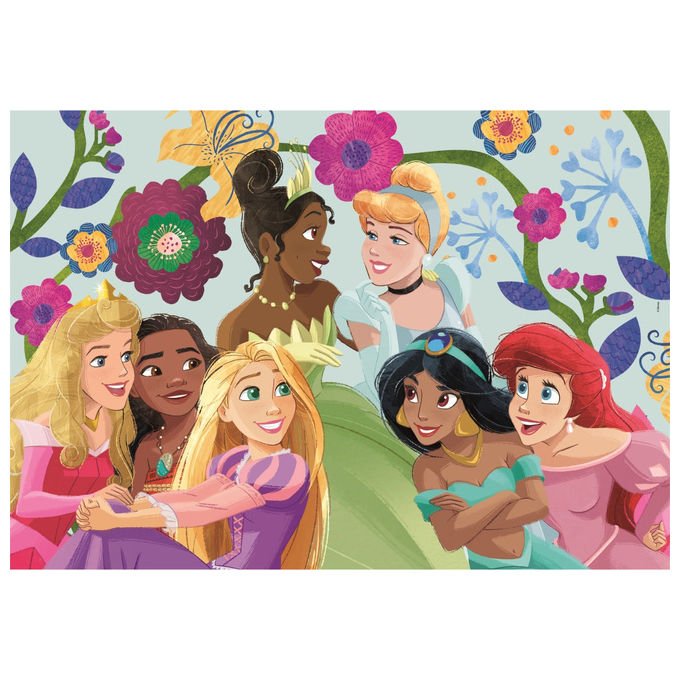 Clementoni Puzzle 2x60 Principesse Disney Super Color Unisex 4+ Anni