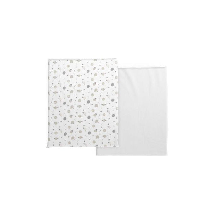 Chicco Set Lenzuola con Angoli in Cotone Next2Me Forever Confetti 58x110 cm