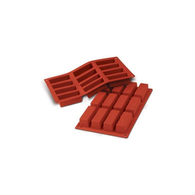 Silikomart Stampo Silicone per 12 Mini Cakes Terracotta 79x29 h 30 mm