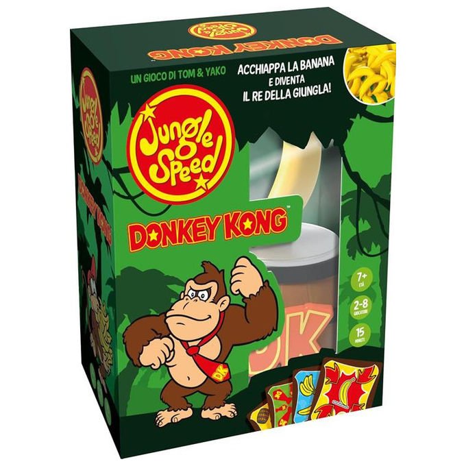 Asmodee Jungle Speed Donkey Kong Eco-Pack Gioco da Tavolo di Destrezza