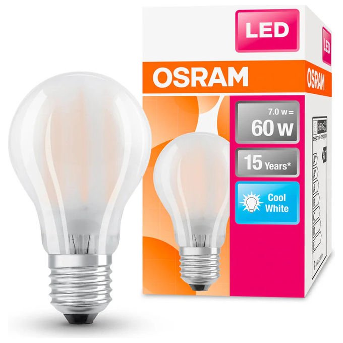 Osram Lampadina LED E27 65W 4000K Bianco Freddo Opaca