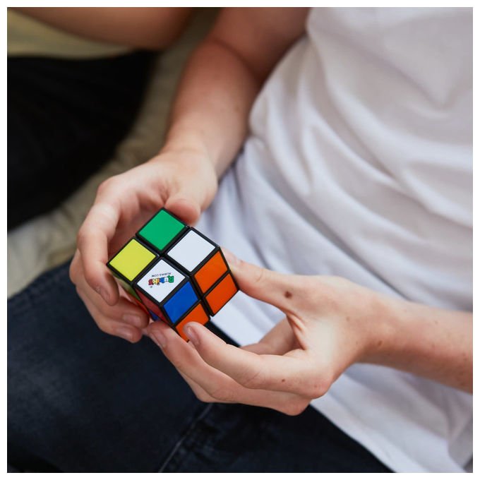 Spin Master 6064009 Cubo di Rubik Duo Pack Rompicapo 3x3 e Mini 2x2 per Adulti e Bambini 8+ anni colore Multicolore
