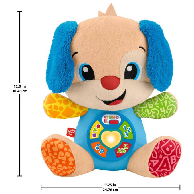 Fisher-Price Peluche Musicale Cagnolino Smart Stages Multicolore
