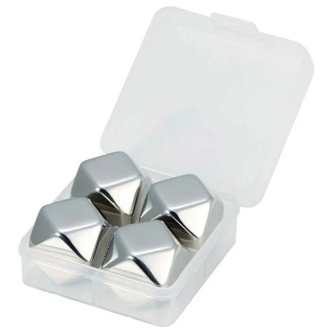 Ilsa Cubetti Ghiaccio Riutilizzabili Acciaio Inox Set 4 Pezzi