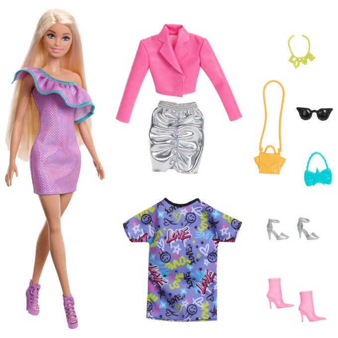 Barbie Bambola con 3 Abiti da Sera e Accessori HYT61