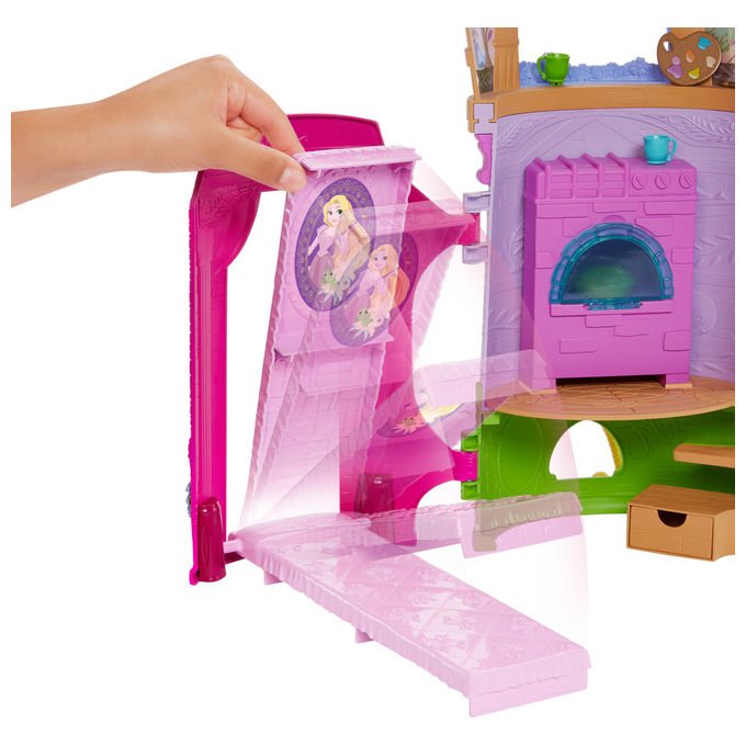 Mattel, Torre Della Principessa Disney Rapunzel, Playset con Mini Bambola e Accessori