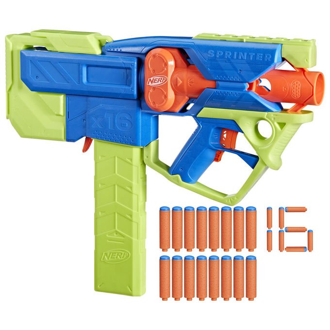 Nerf N Series Sprinter Blaster Motorizzato con 16 Dardi Ufficiali Elite