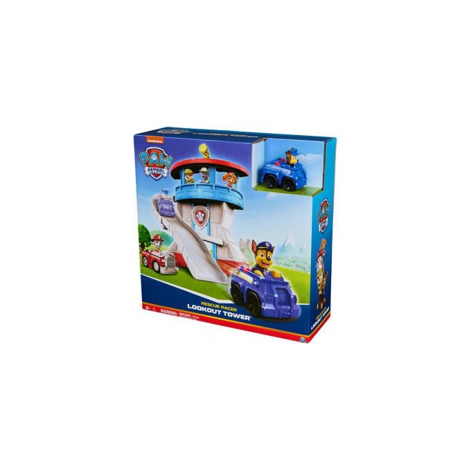 Paw Patrol Mini Quartier Generale Torre di Controllo con Veicolo Chase Playset Multicolore