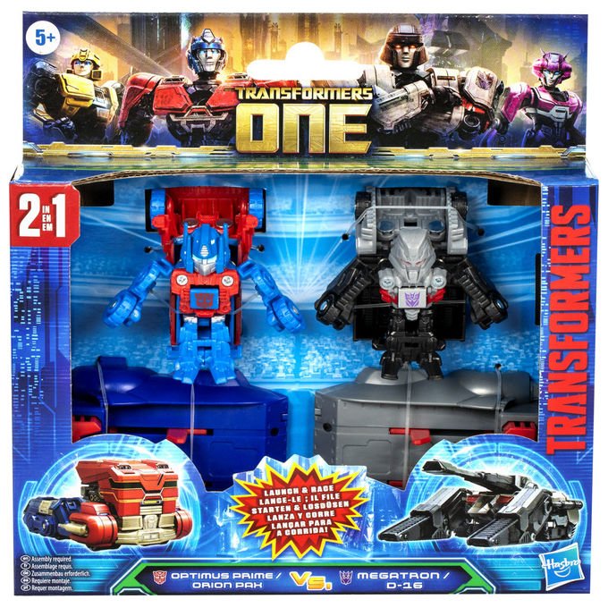 Hasbro Transformers Optimus Prime vs Megatron Action Figure Multicolore