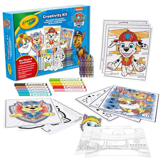 Paw Patrol Set Creativo 3D da Disegno e Colorazione 15 Pezzi