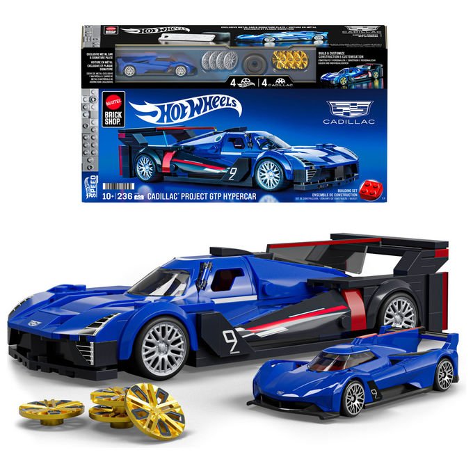 Mattel Cadillac Project GTP Hypercar Set da Costruzione Serie Speed Scala 1:32