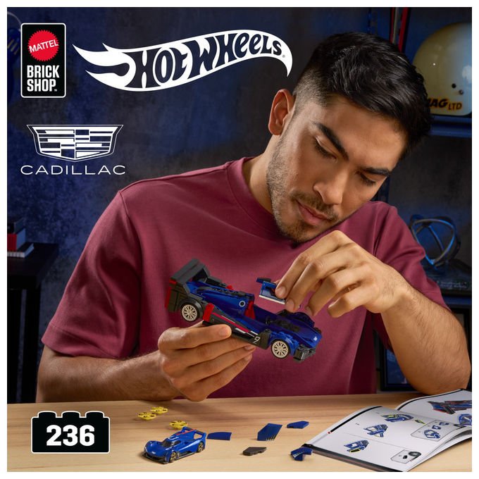 Mattel Cadillac Project GTP Hypercar Set da Costruzione Serie Speed Scala 1:32