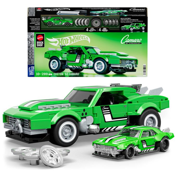 Mattel Hot Wheels Speed Series Custom '68 Camaro Gioco di Costruzione 289 Pezzi