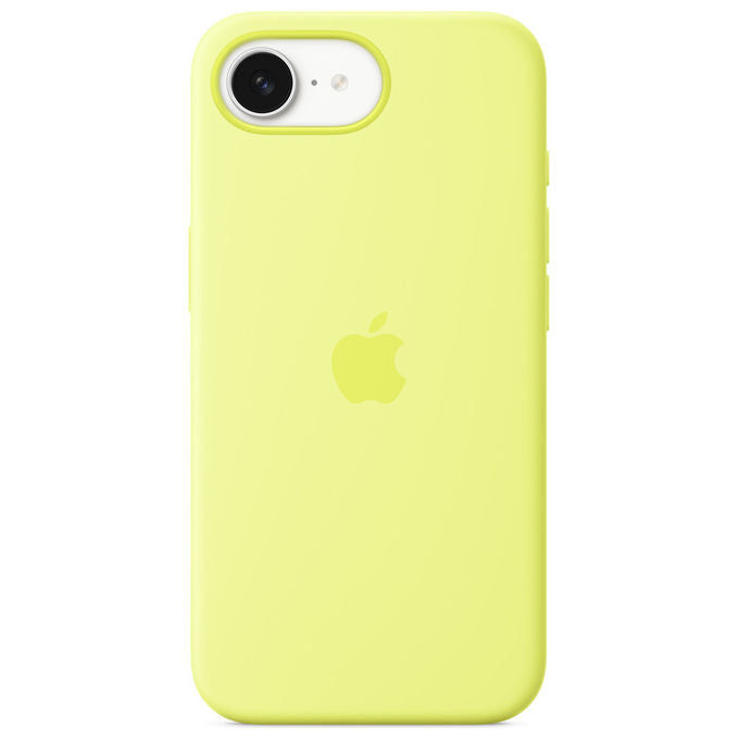 Apple Custodia in Silicone Giallo Neon per iPhone 16e