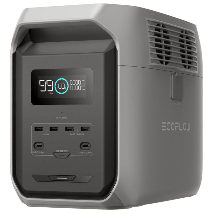 EcoFlow Delta 3 1500 Stazione di Alimentazione Portatile 1536 Wh Litio Ferro Fosfato 1800W