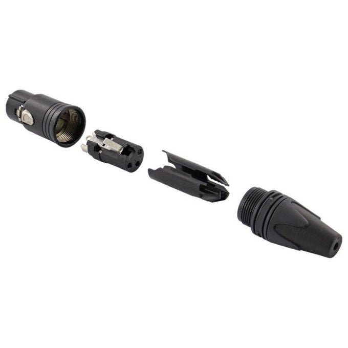 Equip Cavo di Collegamento XLR a 3 Poli Nero