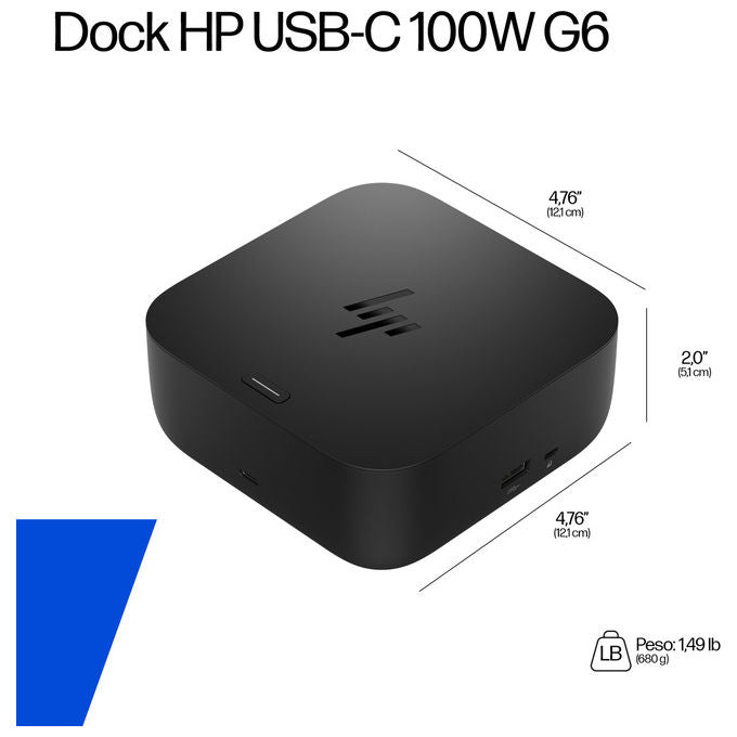 Hp Dock Usb-C 100W G6 Jet Black