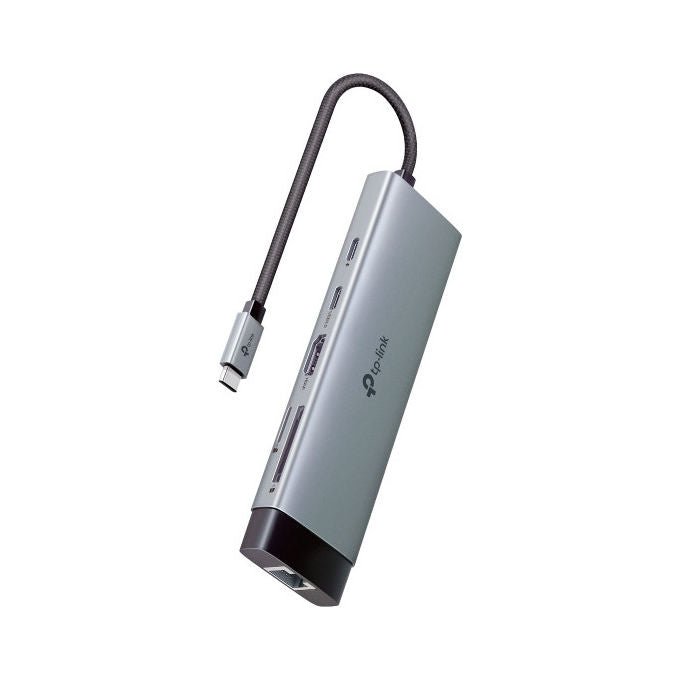 TP-Link Hub USB-C 9 in 1 5000 Mbit-s HDMI RJ-45 Grigio Scuro