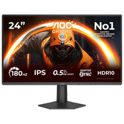 AOC 24G50F Monitor PC 24'' Full HD 1920x1080 Pixel IPS 180 Hz 0,5 ms MPRT NVIDIA G-SYNC colore Nero