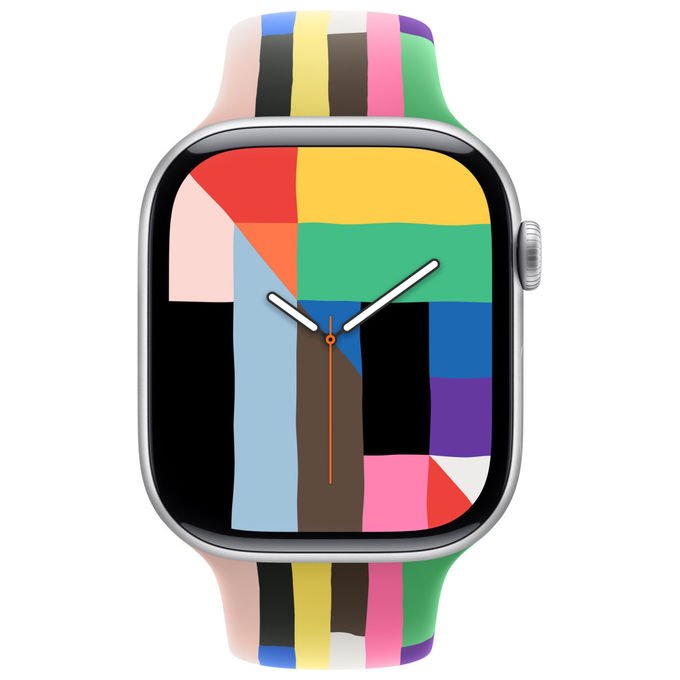 Apple Cinturino Sport Pride Edition 46mm Multicolore Fluoroelastomero