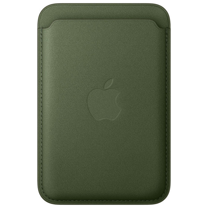 Apple Portafoglio MagSafe in Tessuto FineWoven Verde per iPhone Supporto Carta