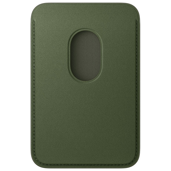 Apple Portafoglio MagSafe in Tessuto FineWoven Verde per iPhone Supporto Carta