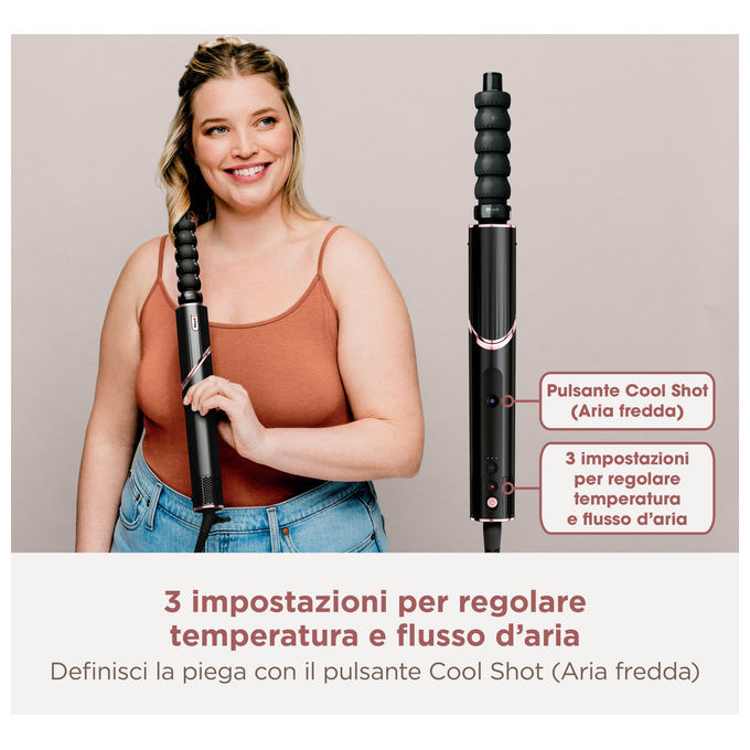 Shark HD446EU Asciugacapelli FlexStyle Complete Set Nero Multistyler 5 in 1