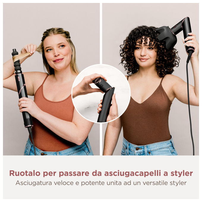 Shark HD446EU Asciugacapelli FlexStyle Complete Set Nero Multistyler 5 in 1