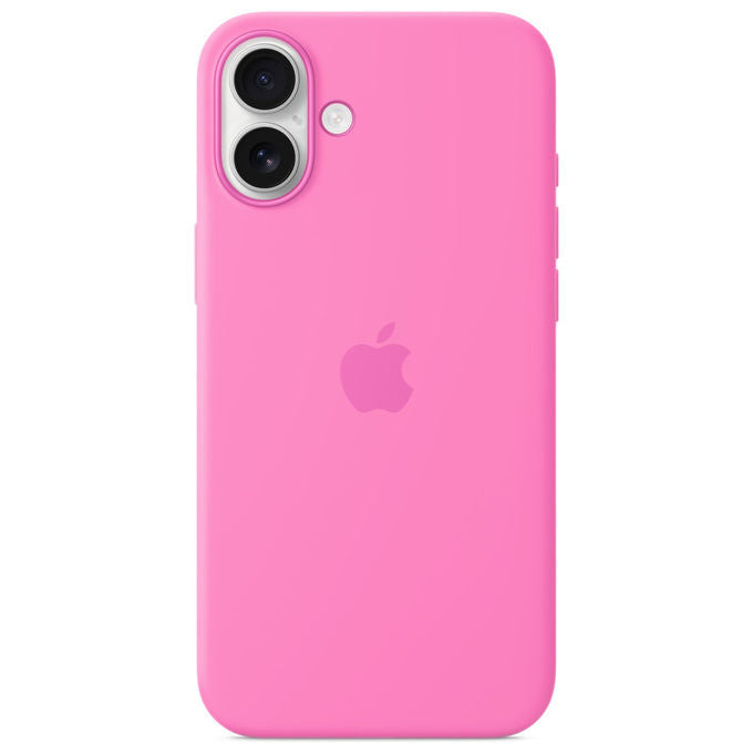 Apple Custodia MagSafe in Silicone Rosa Peonia per iPhone 16 Plus